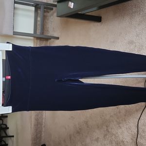 Spanx Velvet Navy Blue Leggings size small